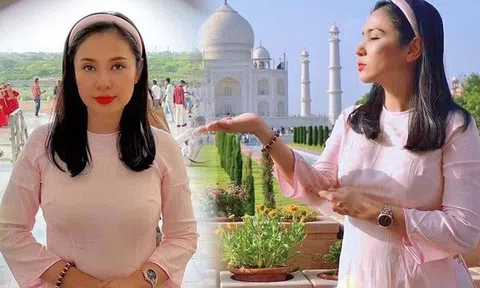 Việt Nam có một "minh tinh màn bạc" U55 vẫn trẻ đẹp, mặc áo bà ba đi chùa ở Ấn