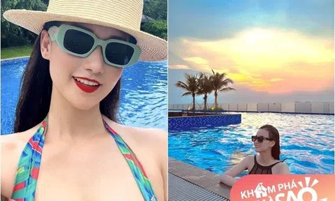 Nữ diễn viên miền Bắc có biệt thự 60 tỷ, mùa hè sung sướng trốn nóng trong bể bơi "resort tại gia"