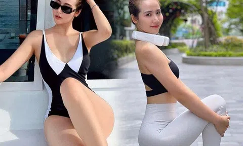 Huyền Lizzie diện bikini cọng thun khoe 2 vết sọc cơ thể mơ ước, "mẹ chồng" khen nức nở