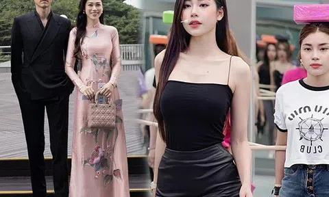 "Cô giáo Hà thành dạy tạo dáng" đứng cạnh Hyun Bin, đã sinh 3 con vẫn được khen xứng đôi