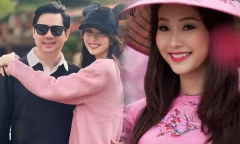 Hoa hậu Đặng Thu Thảo đi sự kiện là phu nhân hào môn, ở cạnh chồng lại "cưa sừng làm nghé"