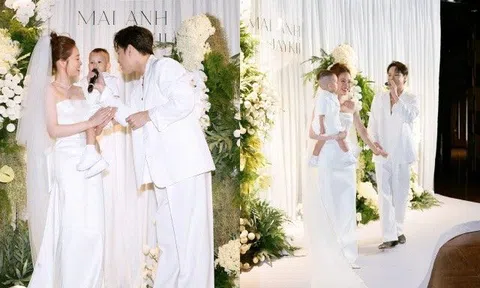 Những khoảnh khắc xúc động trong đám cưới của Jaykii - Trương Hoàng Mai Anh sau khi có con chung