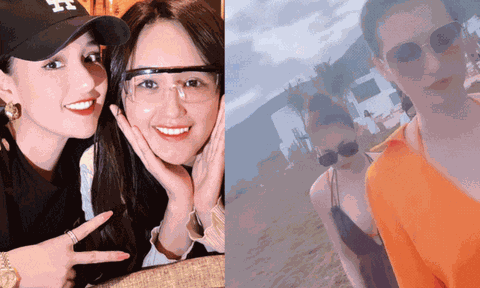 Bạn thân Mai Phương Thúy ở biệt thự 60 tỷ đi dạo trễ nải áo, cả facebook "xin vía"