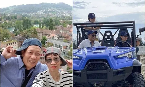 Vợ tóc tém của MC Lại Văn Sâm cực ngầu bên chồng và 2 cháu nội, U70 vẫn "tình bể bình" như đôi trẻ