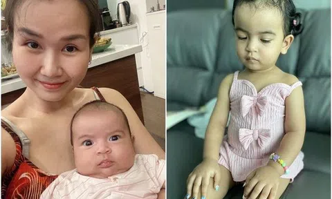 Con gái lai Ấn của Võ Hạ Trâm từng bị nhận nhầm giới tính nay điệu đà làm nail, da trắng, mặt nét quá xinh
