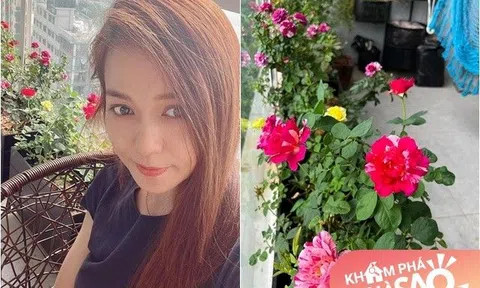 Lý Thanh Thảo "Mùi ngò gai" sống trong ngôi nhà hoa hồng xinh xắn, chồng Tây đi làm về mang cả vườn hoa cho vợ