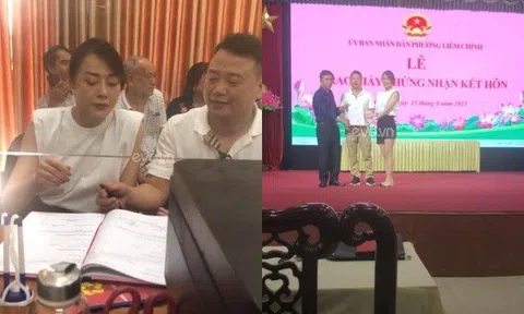 Phương Oanh đăng ký kết hôn với Shark Bình tại quê nhà Hà Nam