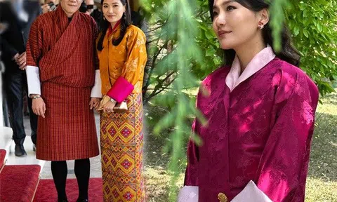 Hoàng hậu châu Á trẻ nhất thế giới bầu lần 3, bụng đã lùm lùm nhưng dung nhan vẫn là tuyệt sắc giai nhân