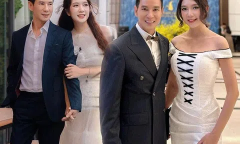 Mặc váy xẻ cao bất tận, Minh Hà có hành động khéo léo khi đứng giữa "rừng" đàn ông, làm Lý Hải mát lòng