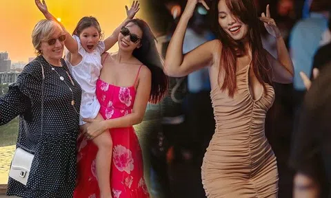 Có chồng Tây, Hà Anh "hết giờ" chăm con đi nhảy đầm, khoe đường cong U40 tuyệt mỹ