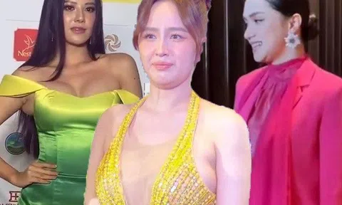 Hội hoa hậu tay chân khẳng khiu, bụng 0% mỡ thừa vẫn "đầu hàng" mỡ nách, nọng cằm