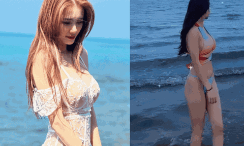 Em gái Công Vinh diện áo tắm khoe dáng như gái 18, nóng chẳng kém chị dâu Thủy Tiên