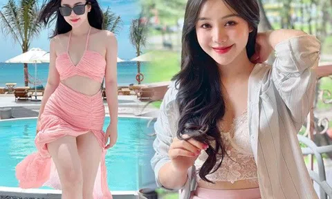 Gái Thái Bình xinh như búp bê Nga diện váy xuyên thấu lấp ló vòng 3, bị phát giác nếp gấp vị trí đắc địa