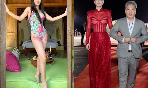 Bùi Lan Hương khoe ảnh bikini nóng bỏng, ngoại hình "đũa lệch" với bạn trai râu tóc bạc gây tranh cãi