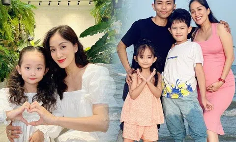 "Mợ chảnh" 5 tuổi nhà Khánh Thi - Phan Hiển càng lớn càng xinh, là bản sao của bố nhưng có mái tóc hiếm hệt mẹ