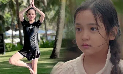 "Thiên thần" Thương Ngày Nắng Về: Tuổi 12 lớn xinh như thiếu nữ, đi biển mặc giản dị, dễ thương