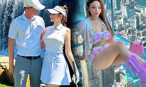 Nam tiến làm dâu nghìn tỷ, Huyền Baby ăn mặc mát mẻ tưng bừng, "bật" cả ông xã khi bị nhắc nhở