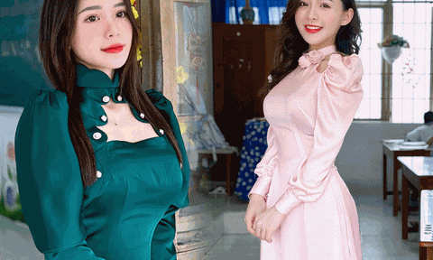 Cô giáo GenZ đi dạy diện áo dài tự thiết kế, rời giảng đường mặc quyến rũ: "Giáo viên không bắt buộc phải giản dị"