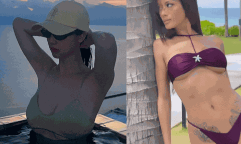 Mốt diện áo tắm che lưng chừng thềm ngực, gái teen dáng bốc mấy cũng "đầu hàng" hội phụ huynh 4.0