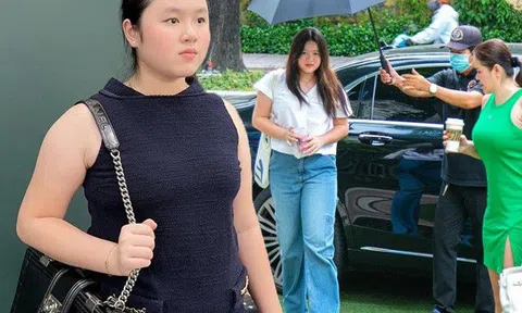 CEO 13 tuổi là con gái Hoa hậu Việt, đi làm ăn mặc đơn giản nhưng xách túi "tiền tạ"