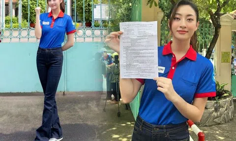 Chân dung cô tình nguyện viên tiếp sức mùa thi cao 1m79, chân dài, mặt xinh nổi đình đám