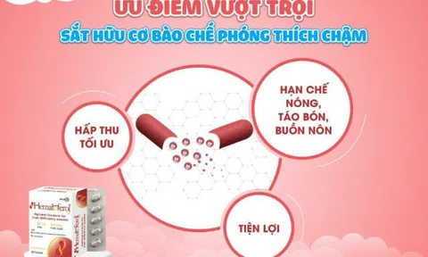 Lợi ích của cơ chế phóng thích chậm trong sắt Hematoferol dành cho phụ nữ mang thai và sau sinh
