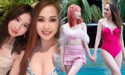 "Gái nhảy" Minh Thư U50 vẫn như thiếu nữ, con gái 14 tuổi tóc tẩy sành điệu, da trắng như búp bê