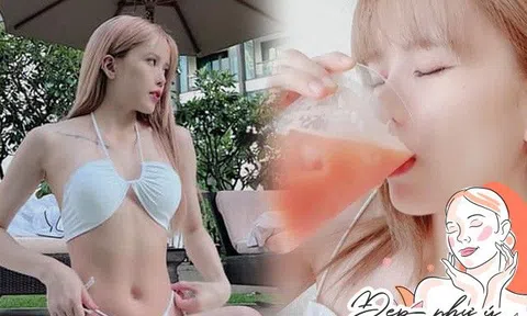 Học mỹ nhân Thanh Hoá, uống ly nước chưa đến 20 nghìn mỗi ngày, chị em có làn da trong như ngọc