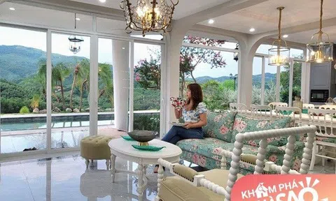 Vợ Mạnh Trường khoe biệt thự view núi đẹp như mơ, ai cũng chú ý đến tách trà "to như cái chậu"