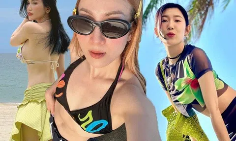 Phụ nữ ngoài 30 đi biển mặc kiểu "vượt rào": Chuyên trị ngực lép, không hở vẫn quyến rũ cháy mắt