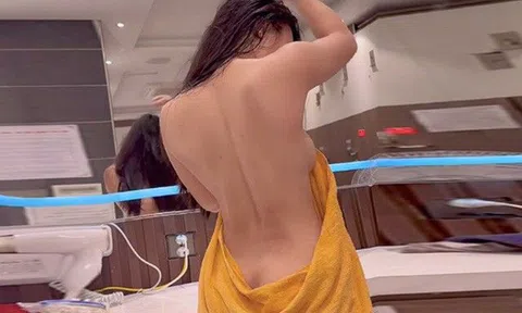 Quấn hờ khăn tắm khoe lưng trần, gái xinh Vĩnh Phúc hút triệu người tò mò đòi xem mặt