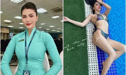 Tiếp viên hàng không đẹp top đầu Việt Nam 3 năm ly hôn làm mẹ đơn thân bốc lửa