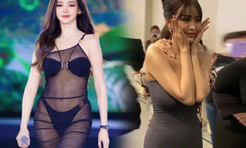 Không nhận ra Hoa hậu Hòa bình đẹp nhất Thái Lan: Mặc váy Quỳnh Búp Bê qua đường ngỡ mang bầu