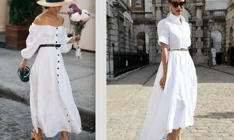 Đầm trắng lên ngôi dịp Hè Thu, chị em truyền tay nhau địa chỉ “Ngon - Bổ - Rẻ ”để bắt trend