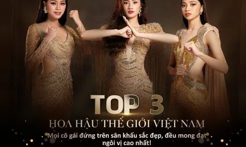 Top 3 Miss World Vietnam 2023: Mọi cô gái đứng trên sân khấu sắc đẹp, đều mong đạt ngôi vị cao nhất!