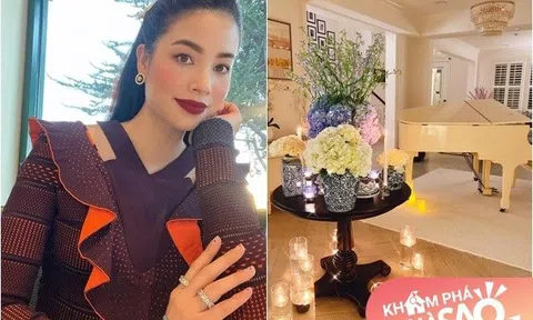 Hoa hậu Phạm Hương khoe không gian lung linh trong biệt thự, ước được lấp đầy căn phòng của mình bằng hoa