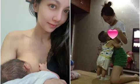 Mỹ nữ khoe ảnh cho con bú ai cũng tấm tắc quá đẹp, mẹ bỉm khác háo hức cùng khoe