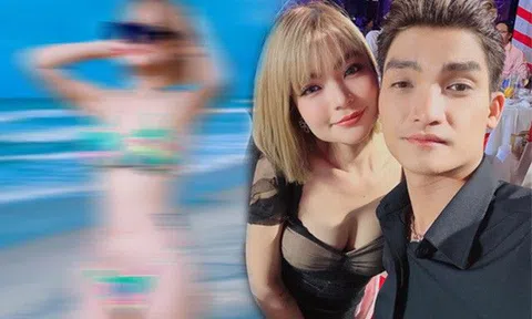 Chưa cần nâng độn, bà xã Mạc Văn Khoa diện bikini đã nóng cỡ này, đọ sắc hoa hậu đẹp miễn chê