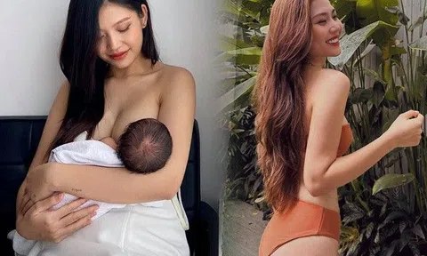 Từng vén áo cho con bú tinh tế, chân dài đất Cảng nay mặc bikini đẹp mê, mặc vết sinh nở chằng chịt