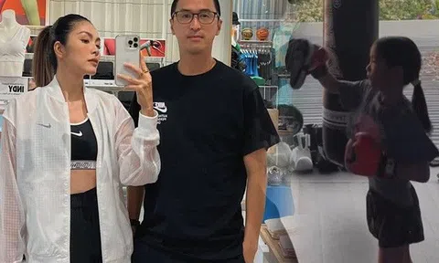 Con gái Tăng Thanh Hà yểu điệu nhưng "trái dấu" mẹ khoản tập tành, xem clip đấm bốc ai cũng tròn mắt