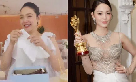 Minh Hằng tăng cân, mũi nở to "phá nét" ở tháng cuối thai kỳ, háo hức "đập hộp" quần áo đón con trai