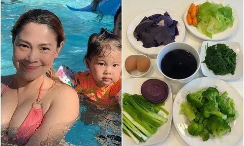 Ca sĩ tự nhận "nghèo nhất Việt Nam" khoe thực đơn cơm trưa chồng nấu cho con ở Mỹ, ai cũng lắc đầu "không ăn được"