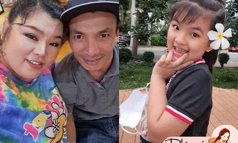 Tuyền Mập có con với chủ hàng điện máy Đồng Tháp kém 40kg, bé gái học trường Quốc tế nhưng "thèm ba che chở"