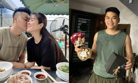 Lê Phương kỷ niệm 6 năm lấy được chồng trẻ, Trung Kiên mặc áo thun quần đùi trong ngày đặc biệt