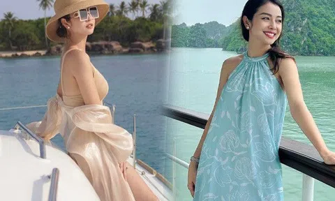 Khi bạn bè uống trà sữa, mẹ 4 con Jennifer Phạm mải mê khoe đường cong, tự nhận "trâu 1 nắng"