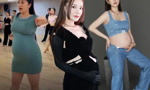 Nhã Phương, Minh Hằng sắp "vỡ chum" vẫn đi giày cao gót, Khánh Thi bế bụng "vượt mặt" đứng lớp dạy nhảy