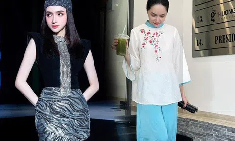 Quẳng hết hàng hiệu xa hoa, Hương Giang đi chùa mặc khéo, kín bưng đẹp nền nã