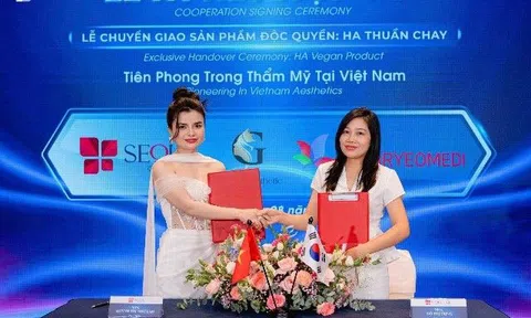 Seoul Center ký kết chuyển giao sản phẩm HA thuần chay và công bố dịch vụ mới Dr.Vegan