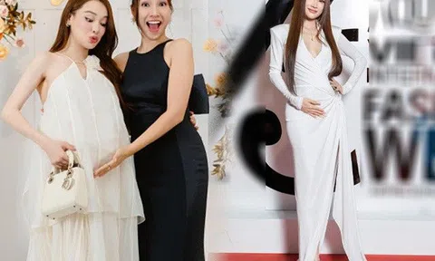 Nhã Phương lẻ bóng đi ăn cưới, ăn mặc che bụng bầu 7 tháng, gây lo lắng vì một điểm