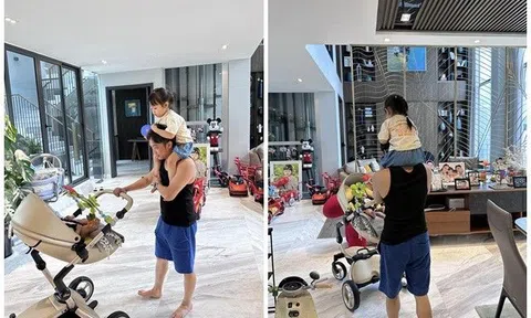 Sao Việt 24h: Tổng tài Cường Đô La tất bật "1 nách 2 con" để xin xỏ vợ một điều, mẹ ruột Đàm Thu Trang liền bình luận